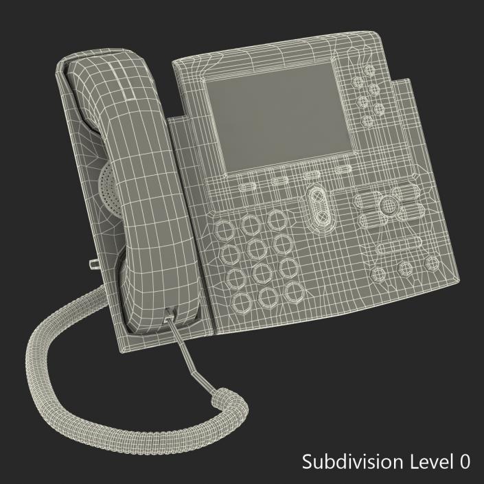 3D Cisco Unified IP Phone 7961G model