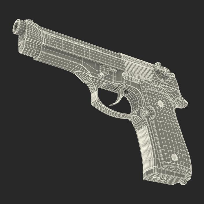 Beretta 92F Black 3D