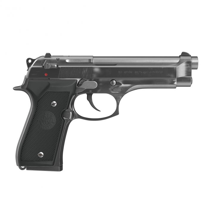 3D Semi Automatic Pistol Beretta 92F model