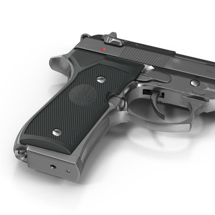 3D Semi Automatic Pistol Beretta 92F model