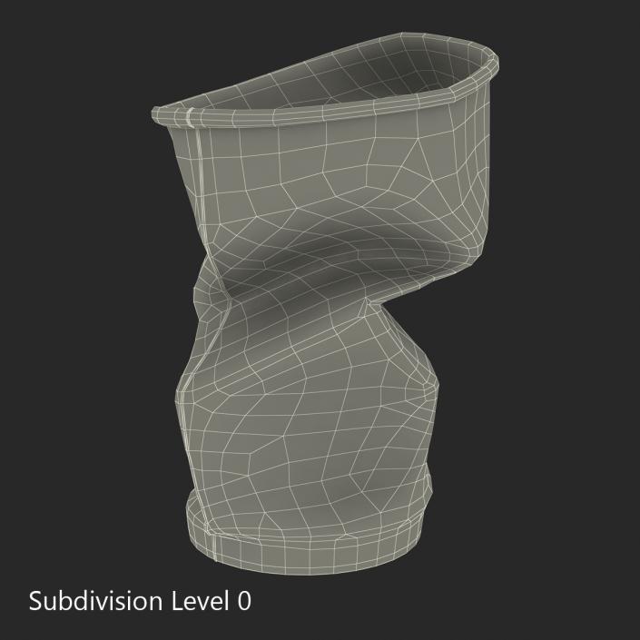 3D Crumpled Drink Cup model