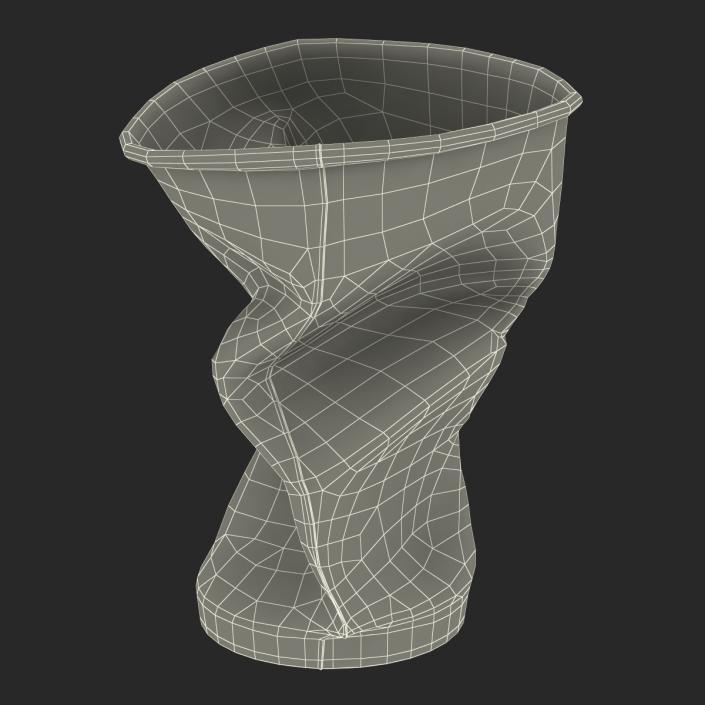 3D Crumpled Drink Cup model