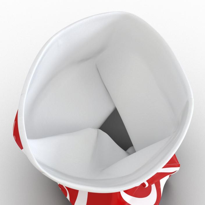 3D model Crumpled Drink Cup Coca Cola 2