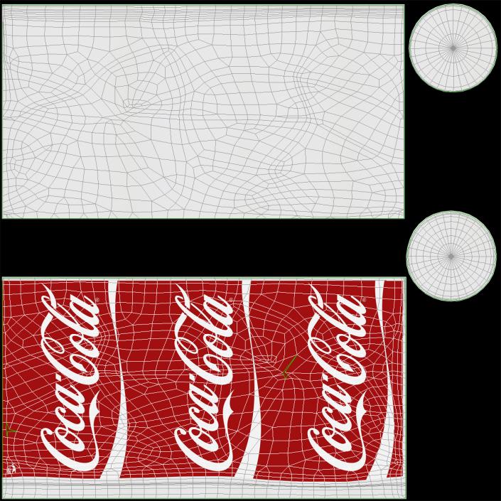 3D model Crumpled Drink Cup Coca Cola 2