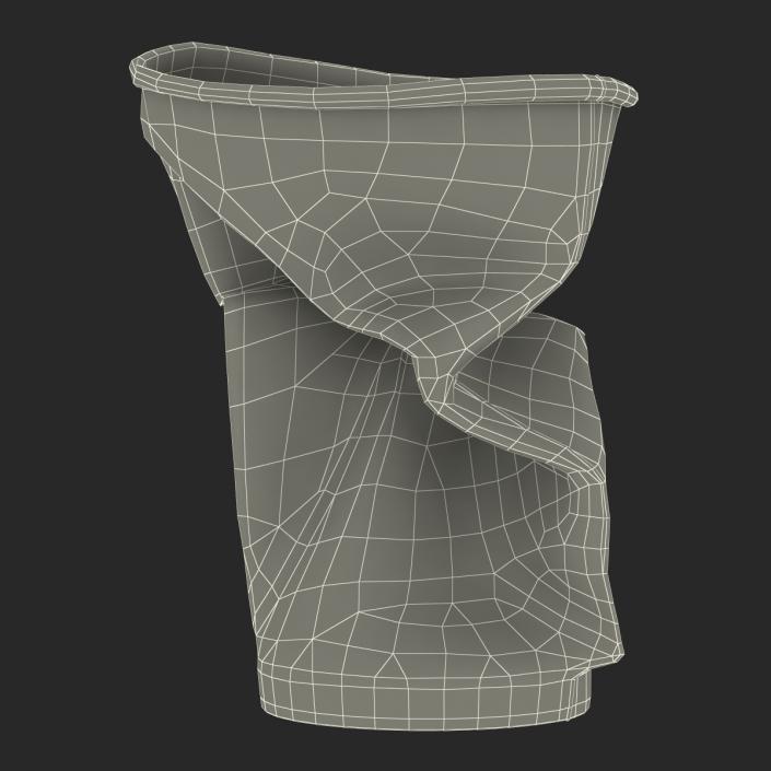 3D model Crumpled Drink Cup Coca Cola 2