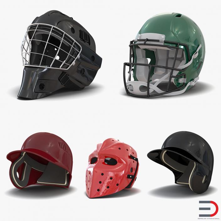 3D Sport Helmets Collection 2