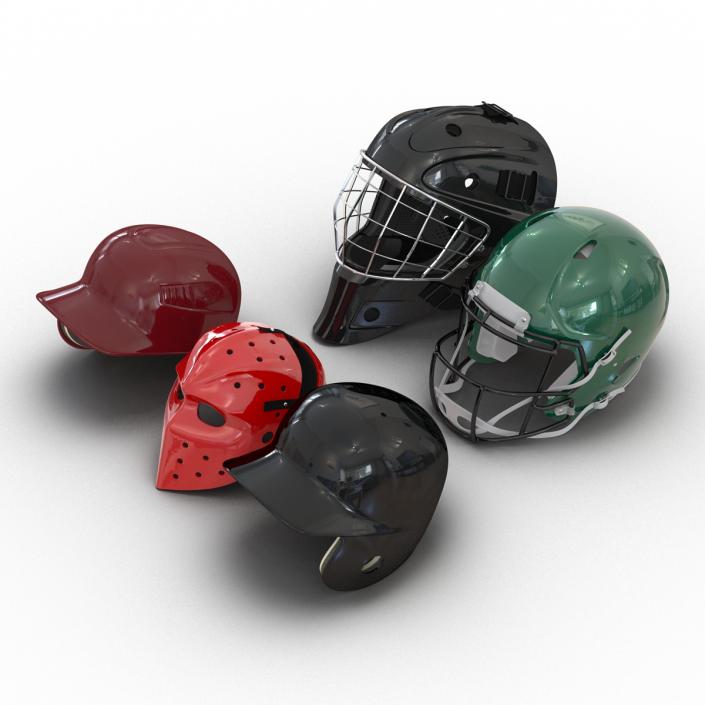 3D Sport Helmets Collection 2