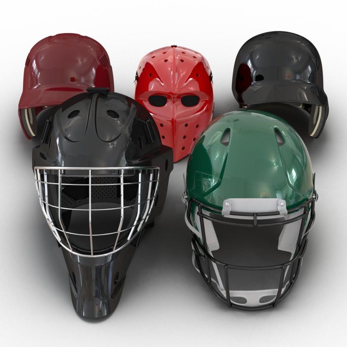 3D Sport Helmets Collection 2