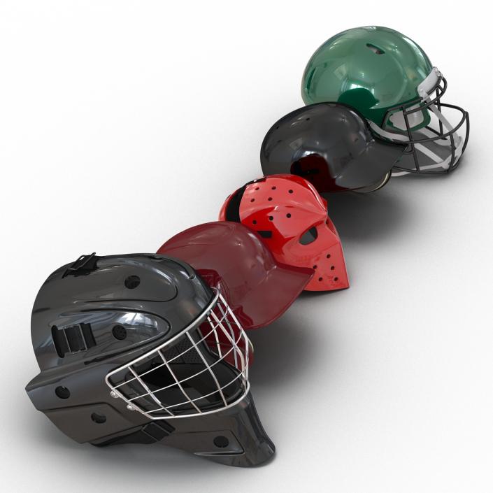 3D Sport Helmets Collection 2