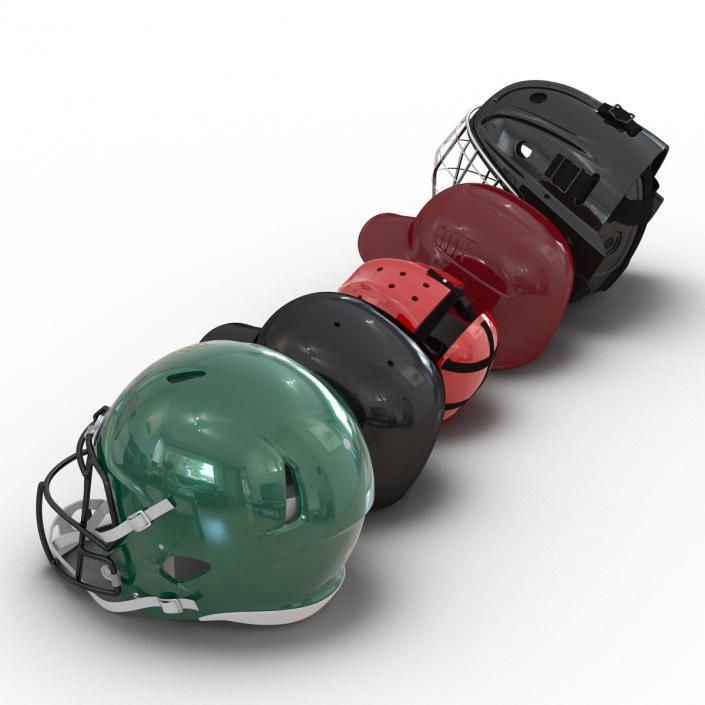 3D Sport Helmets Collection 2