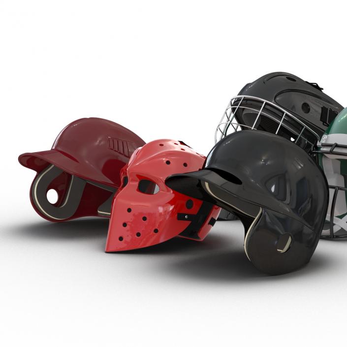 3D Sport Helmets Collection 2