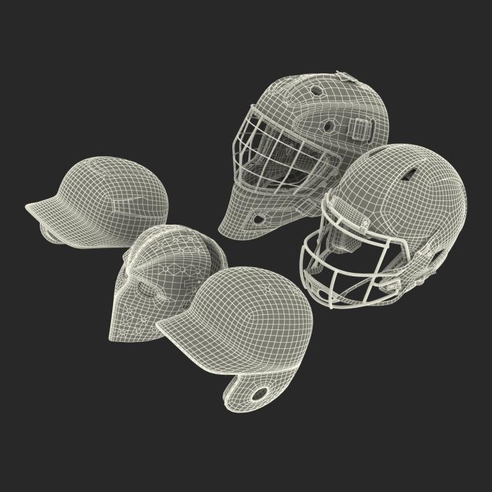 3D Sport Helmets Collection 2