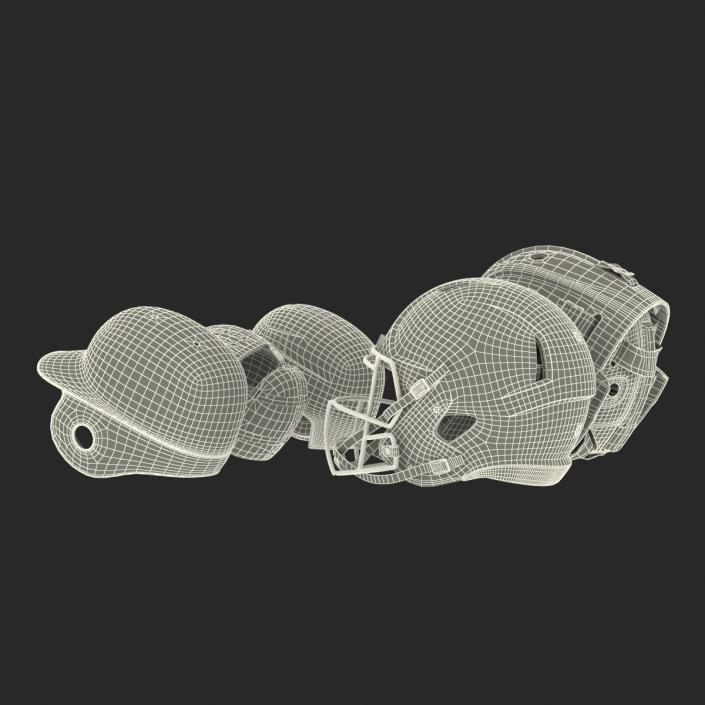 3D Sport Helmets Collection 2