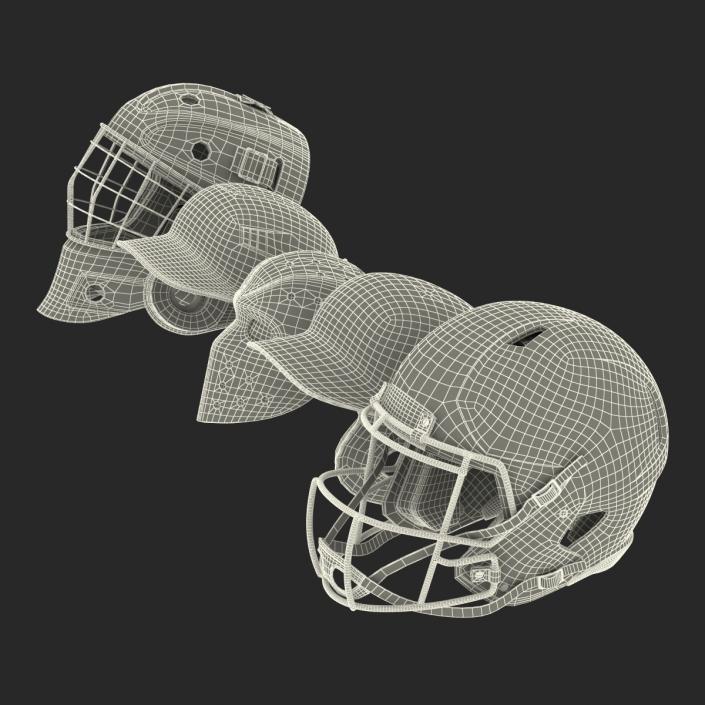 3D Sport Helmets Collection 2