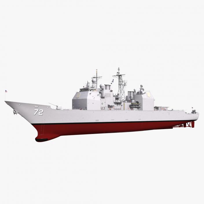 Ticonderoga Class Cruiser Vella Gulf CG-72 3D