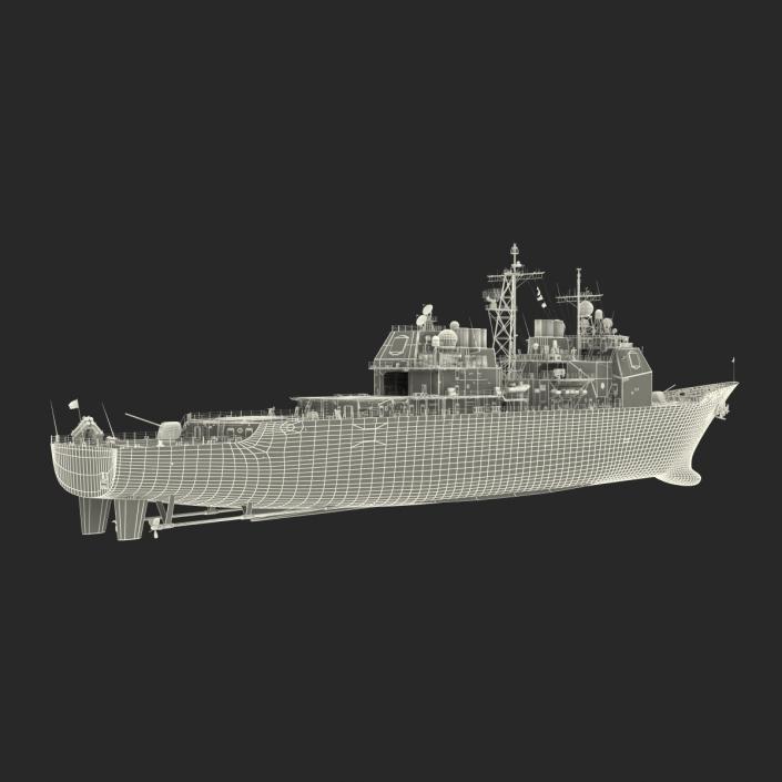 Ticonderoga Class Cruiser Vella Gulf CG-72 3D