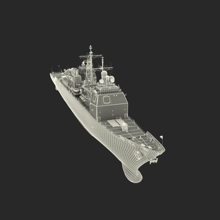 Ticonderoga Class Cruiser Vella Gulf CG-72 3D