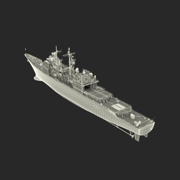 Ticonderoga Class Cruiser Vella Gulf CG-72 3D