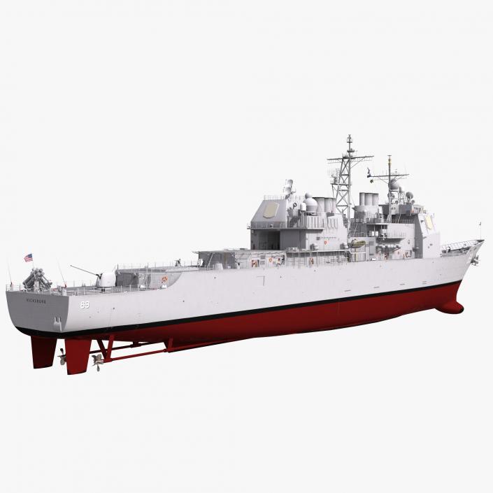 3D Ticonderoga Class Cruiser Vicksburg CG-69