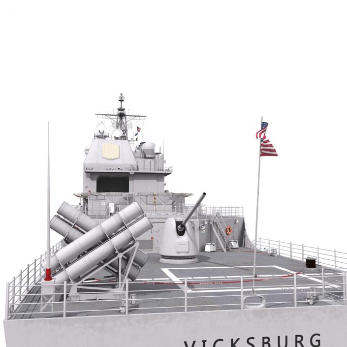 3D Ticonderoga Class Cruiser Vicksburg CG-69