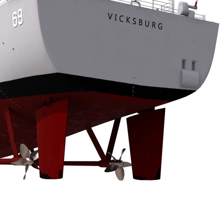 3D Ticonderoga Class Cruiser Vicksburg CG-69