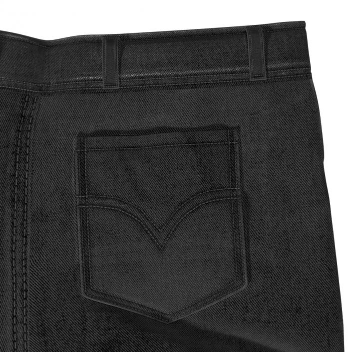 3D Jeans Black