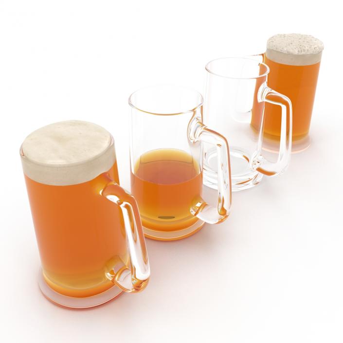 3D model Beer Mugs Collection