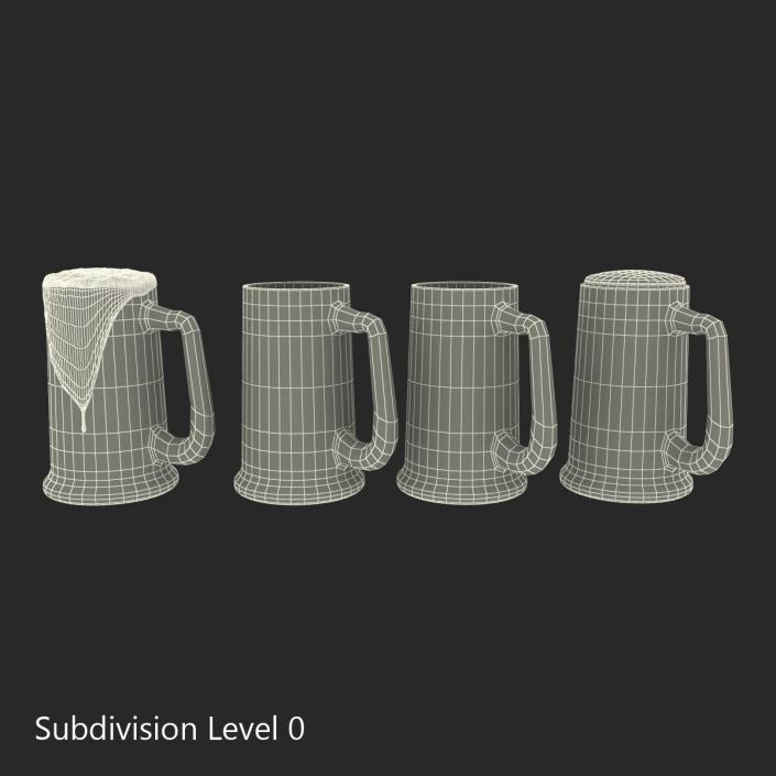 3D model Beer Mugs Collection