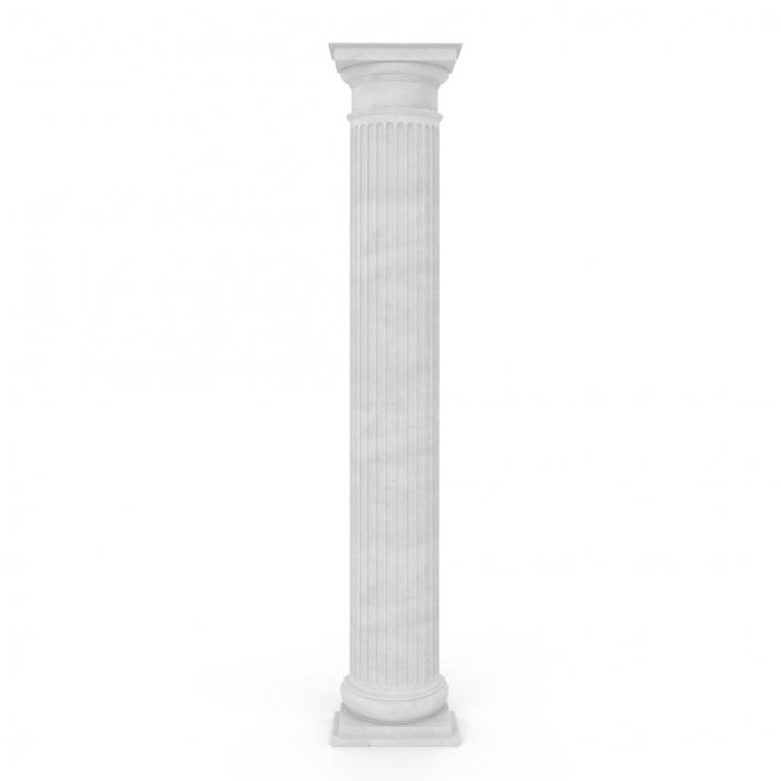 3D Pilaster Doric Greco Roman