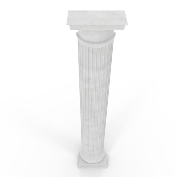 3D Pilaster Doric Greco Roman