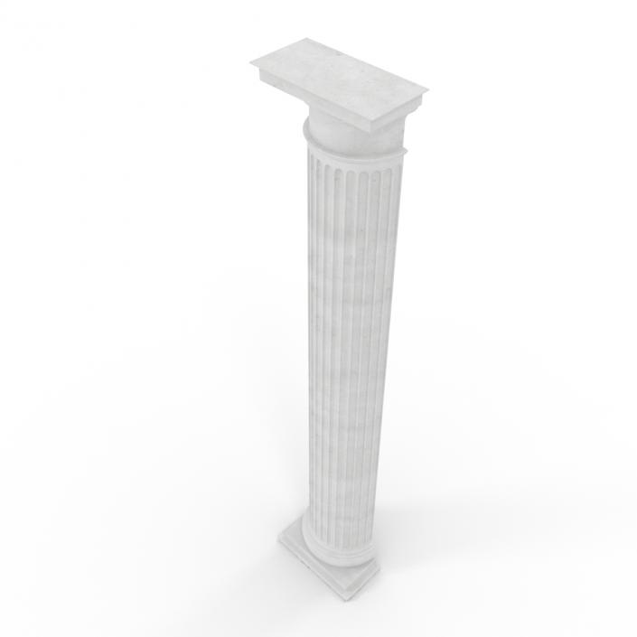 3D Pilaster Doric Greco Roman