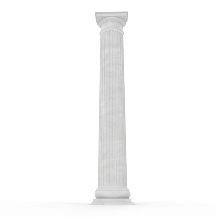 3D Pilaster Doric Greco Roman