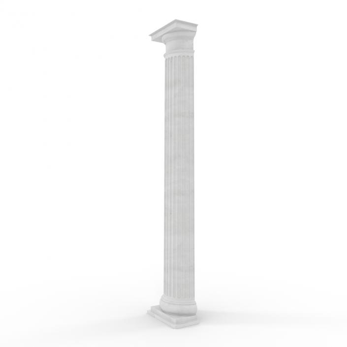 3D Pilaster Doric Greco Roman