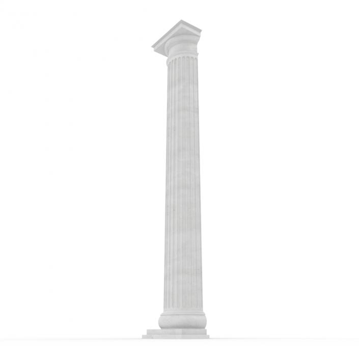 3D Pilaster Doric Greco Roman