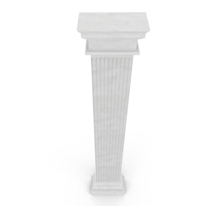 3D Pilaster Doric Greco Roman 3 model