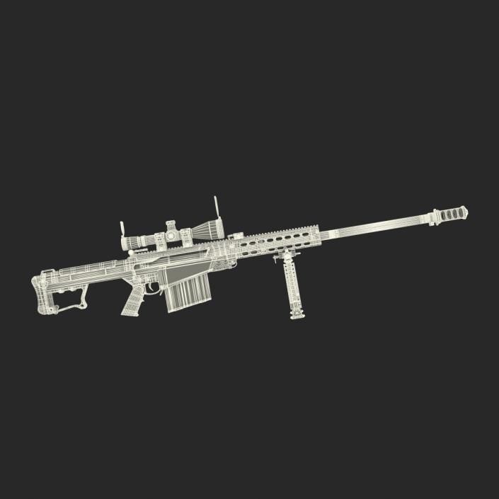 Barrett M107 3D