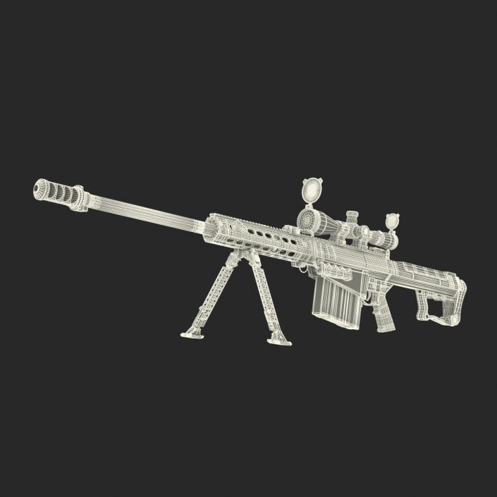 Barrett M107 3D