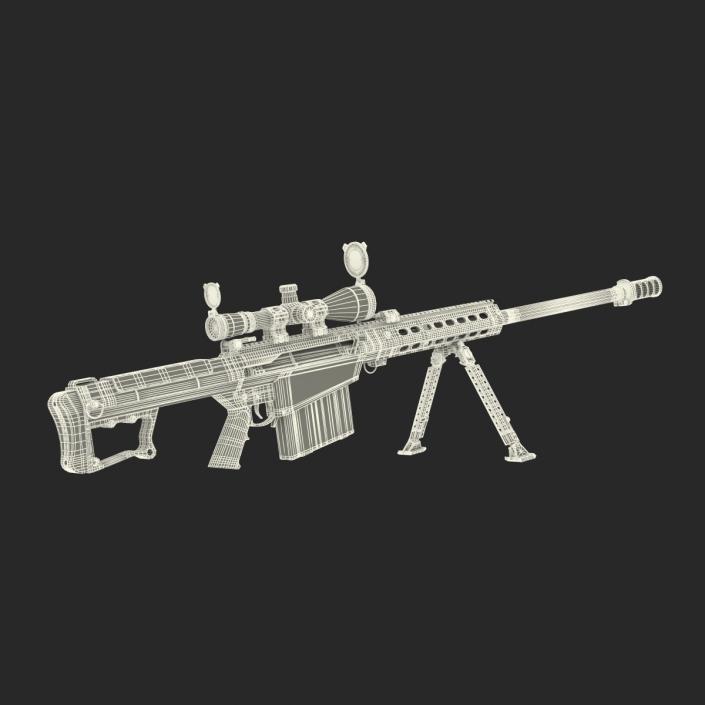 Barrett M107 3D