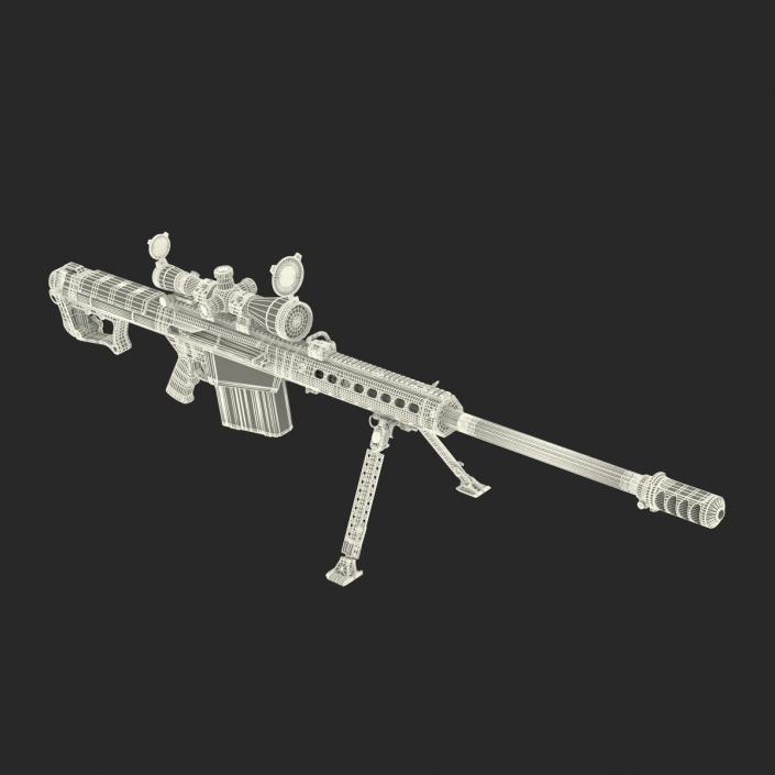 Barrett M107 3D