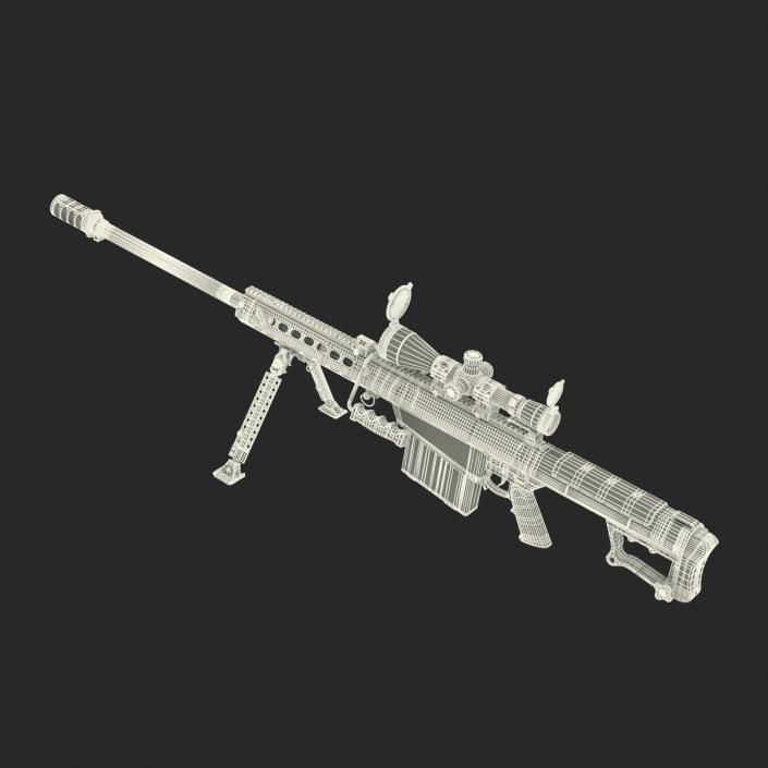 Barrett M107 3D