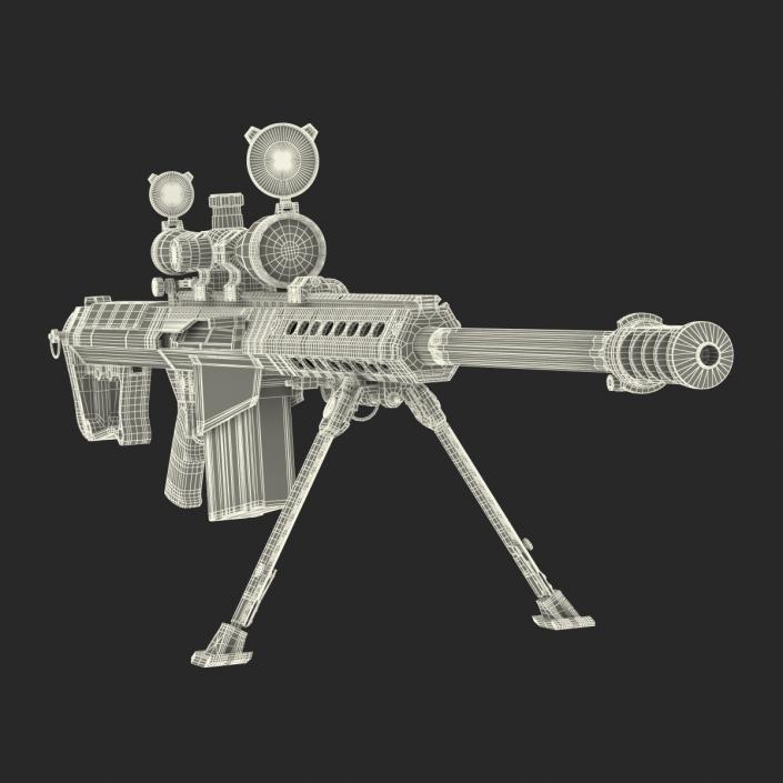 Barrett M107 3D