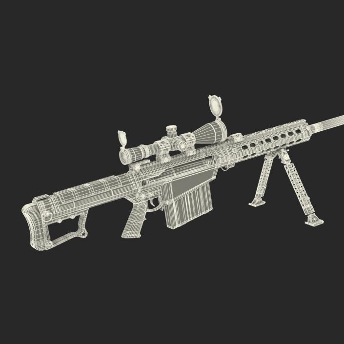 Barrett M107 3D