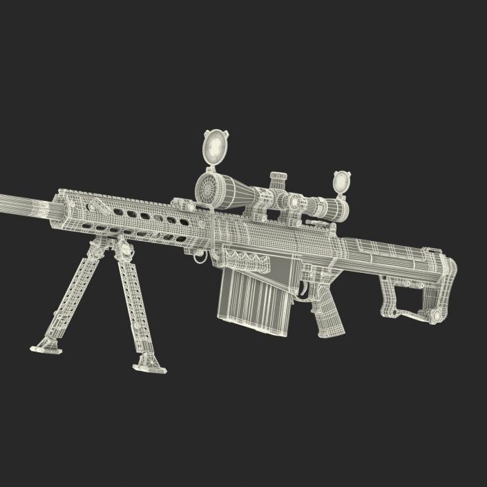 Barrett M107 3D