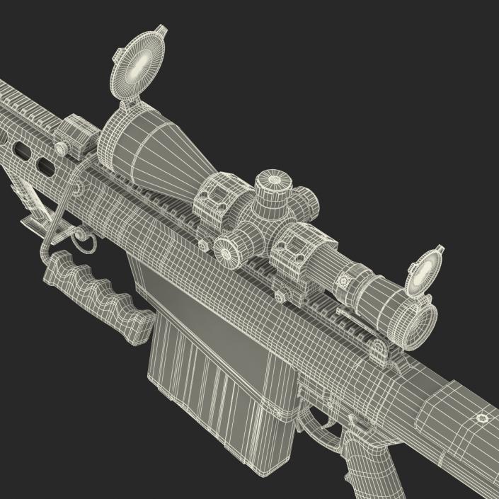 Barrett M107 3D