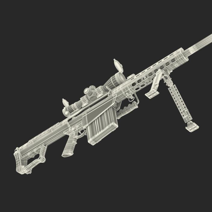 Barrett M107 3D