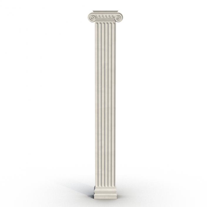 3D Pilaster Ionic Greco Roman 2 model