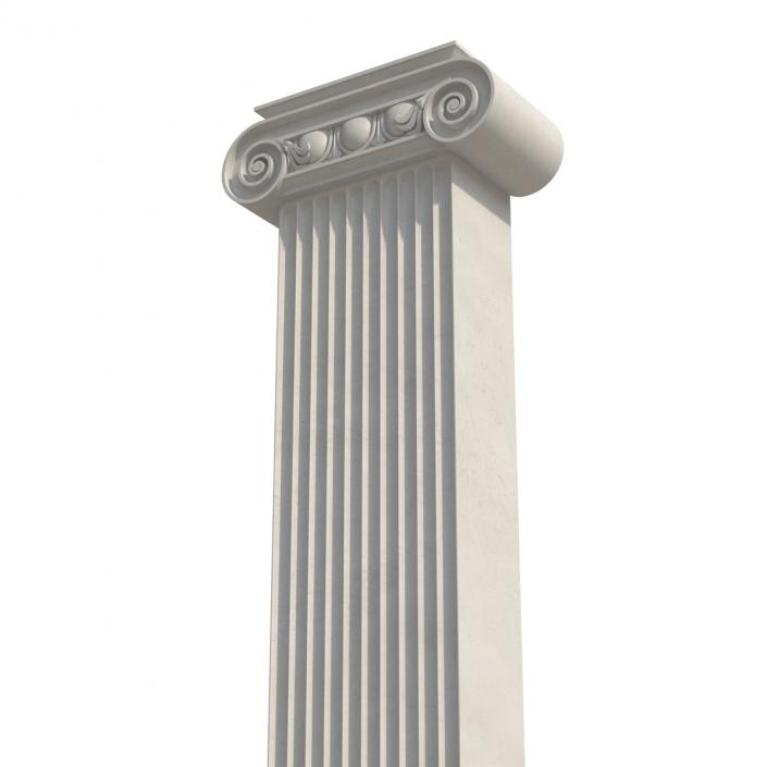 3D Pilaster Ionic Greco Roman 3 model