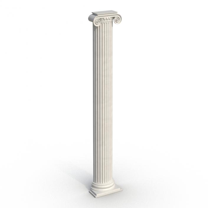 3D Pilaster Ionic Greco Roman