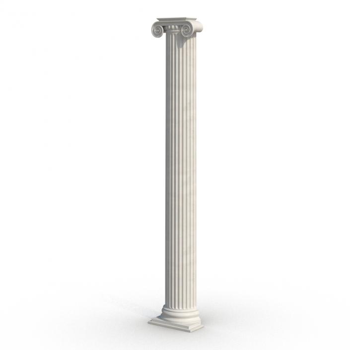 3D Pilaster Ionic Greco Roman