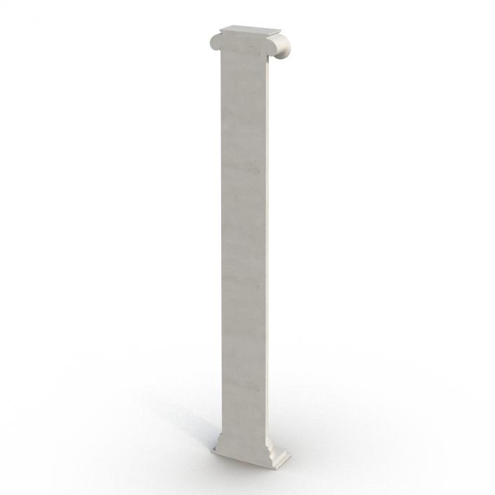 3D Pilaster Ionic Greco Roman